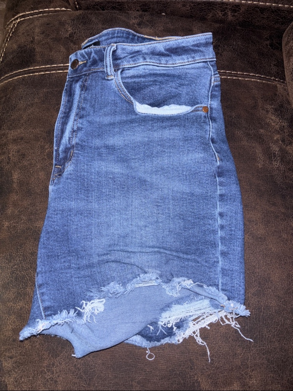 Judy Blue stretch denim cut off shorts
